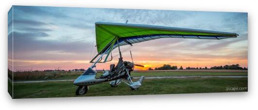 Airborne XT-912 at Sunset Fine Art Canvas Print