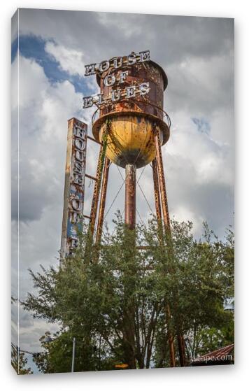 House of Blues water tower Fine Art Canvas Print