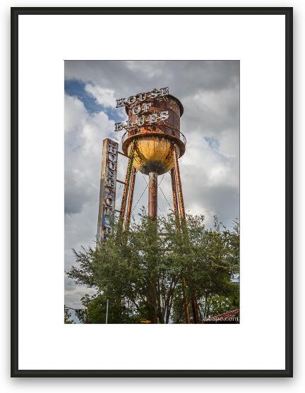 House of Blues water tower Framed Fine Art Print