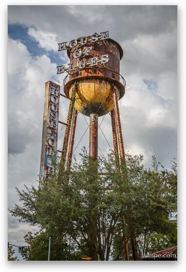 House of Blues water tower Fine Art Print