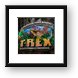 T-Rex Restaurant Framed Print