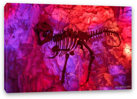 T-Rex Skeleton Fine Art Canvas Print