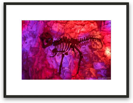 T-Rex Skeleton Framed Fine Art Print