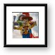 Woody and Buzz Lightyear at Lego store Framed Print