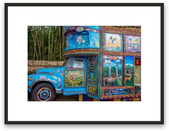 Nepalese Bus Framed Fine Art Print
