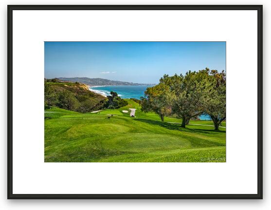 Torrey Pines Golf Course North 6th Hole Framed Fine Art Print