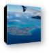 Grand Cayman from the air Canvas Print