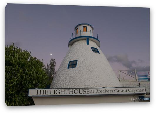 The Lighthouse Restaurant Fine Art Canvas Print