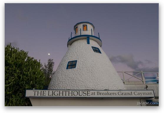 The Lighthouse Restaurant Fine Art Metal Print