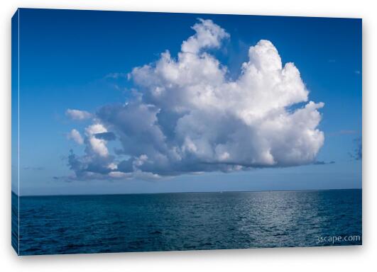 Giant Puffy Cloud over the Sea Fine Art Canvas Print
