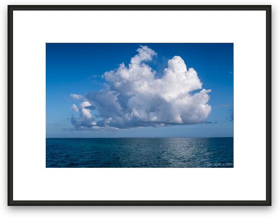 Giant Puffy Cloud over the Sea Framed Fine Art Print