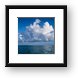 Giant Puffy Cloud over the Sea Framed Print