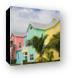 Colorful island homes Canvas Print