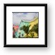 Colorful island homes Framed Print