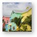 Colorful island homes Metal Print