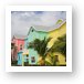 Colorful island homes Art Print