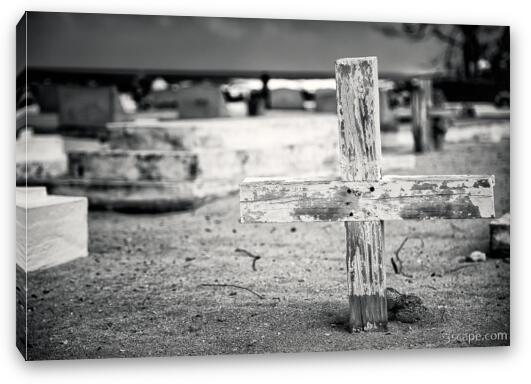 Unmarked Grave, Old Man Bay Cemetery Fine Art Canvas Print